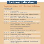 Partnerschaftsabend vor dem Internationalen Straßenfest am 12.06.2025